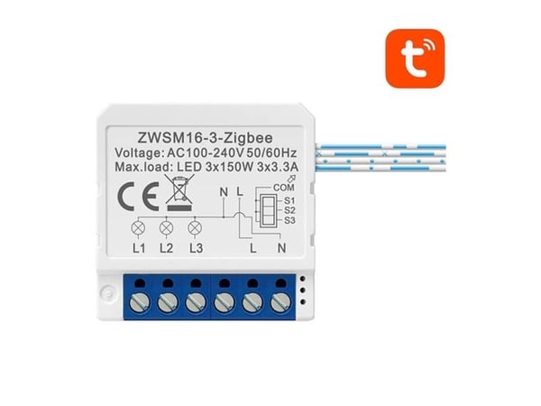 Smart ZigBee Avatto ZWSM16-W3 TUYA spylebryter