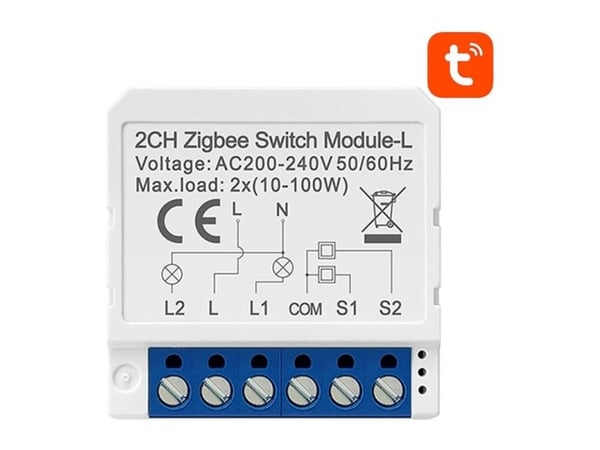 Avatto ZigBee smart bryter uten nøytral Avatto LZWSM16-W2 TUYA