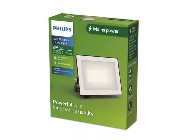 Philips 8720169365087, Vegglys, Svart, Metall, IP65, Hage, Terrasse, I