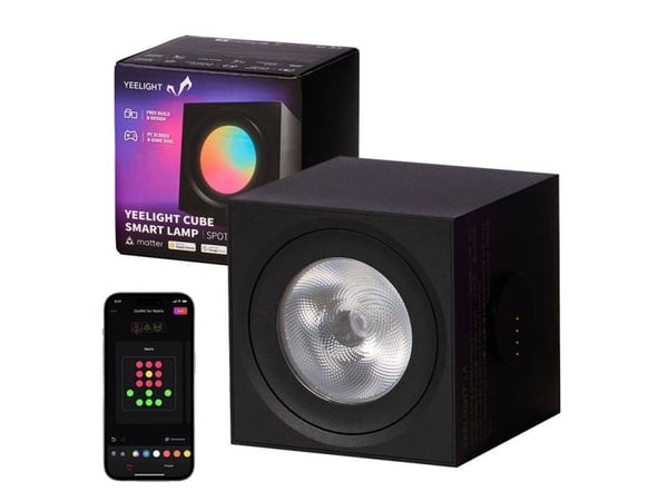 Yeelight Spotlight - Smart lamp - LED - 2.5 W - RGB-lys - kube