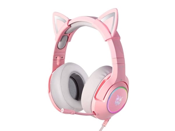 Gaming-hodetelefoner ONIKUMA K9 Rosa RGB