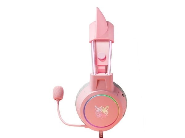 ONIKUMA X15Pro spillhodetelefoner Rosa/katteører