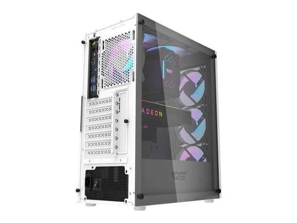 Darkflash DK352 Plus datamaskindeksel + 4 vifter (svart og hvit)