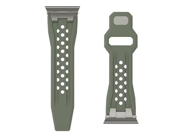 Urban Armor Gear 194158117236, Band, Smartklokke, Oliven, Titan, Apple, Watch Series 4-6: SE 44mm, Series 7-9 45mm, Series 10 46mm, Series Ultra 1-...