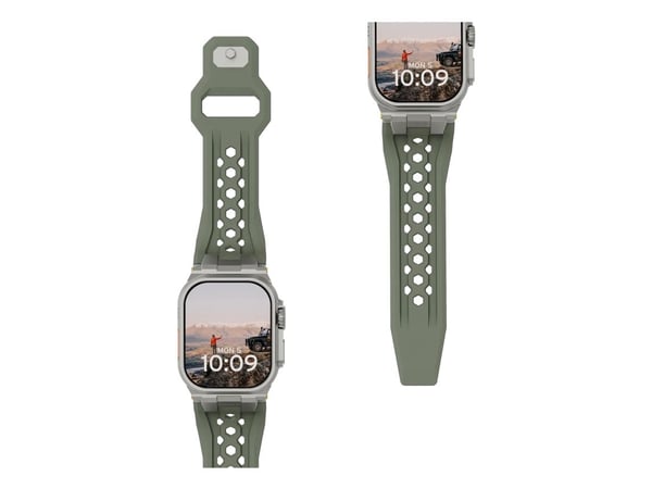 Urban Armor Gear 194158117236, Band, Smartklokke, Oliven, Titan, Apple, Watch Series 4-6: SE 44mm, Series 7-9 45mm, Series 10 46mm, Series Ultra 1-...