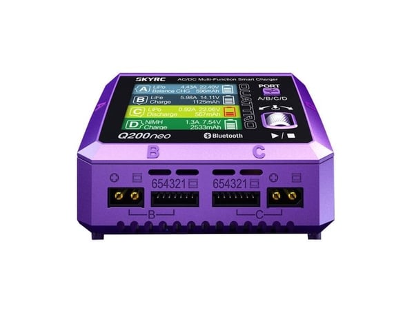 SkyRC Q200 neo, LiPo 1-6s, 10A, 200W, Lithium Iron Phosphate (LiFePO4), Lithium Polymer (LiPo), Lithium-Ion (Li-Ion), Nikkel-kadmium...