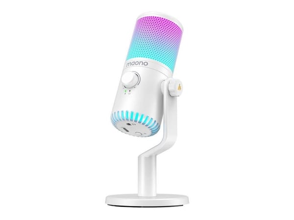 Mikrofoni Maono Microphone Gamingowy Maono DM30RGB (biały)