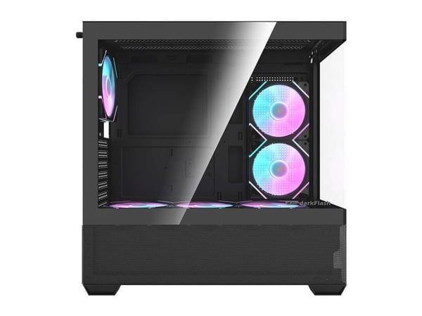 Darkflash DS900 AIR PC-kotelo (musta) + 7 ARGB tuuletinta