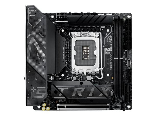 ASUS ROG STRIX B860-I GAMING WIFI - Hovedkort - mini-ITX - LGA1851-sokkel - B860 Chipset - USB4, USB 3.2 Gen 2, USB-C 3.2 Gen 2x2, USB 3.2 Gen 1 - ...