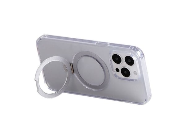 Magnetisk beskyttelsesetui med håndtak Joyroom JR-BP004 for iPhone 15 Pro Max (transparent)