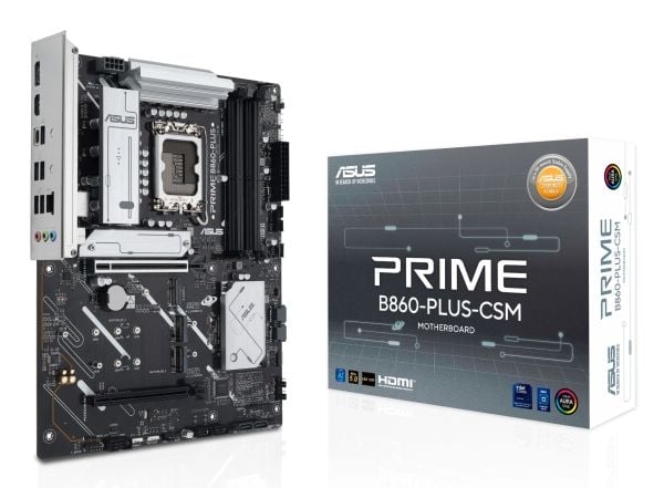 ASUS PRIME B860-PLUS-CSM, Intel, LGA 1851 (Socket V1), Intel Core Ultra (Series 2), DDR5-SDRAM, 256 GB, DIMM