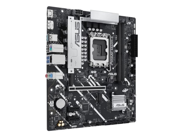 ASUS PRIME B860M-K - Hovedkort - micro ATX - LGA1851-sokkel - B860 Chipset - USB 3.2 Gen 2, USB 3.2 Gen 1, USB-C 3.2 Gen 1 - 2.5 Gigabit LAN - innb...
