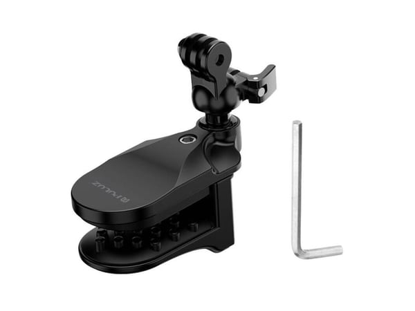 PULUZ hjelmfeste til sportkamera (DJI Action, GoPro Hero) (svart)