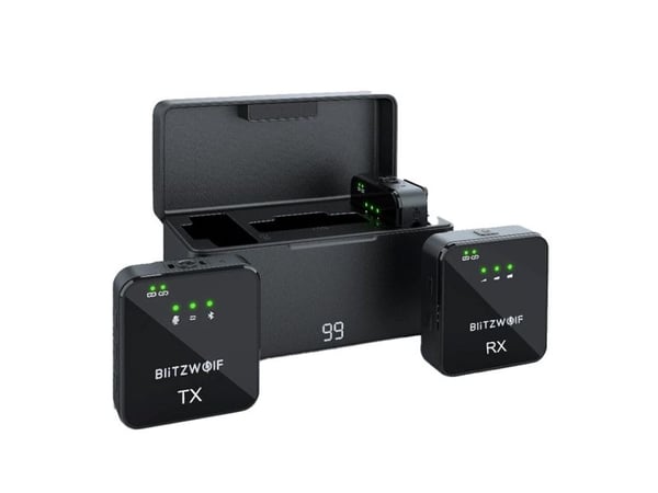 Blitzwolf trådløs mikrofon BlitzWolf BW-SX63 1000 mAh (svart)