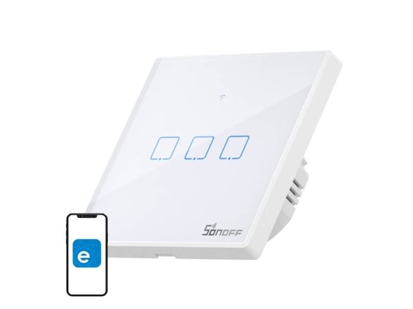 SONOFF T2EU3C-TX älykäs kosketus wlan-valokytkin 3 painiketta