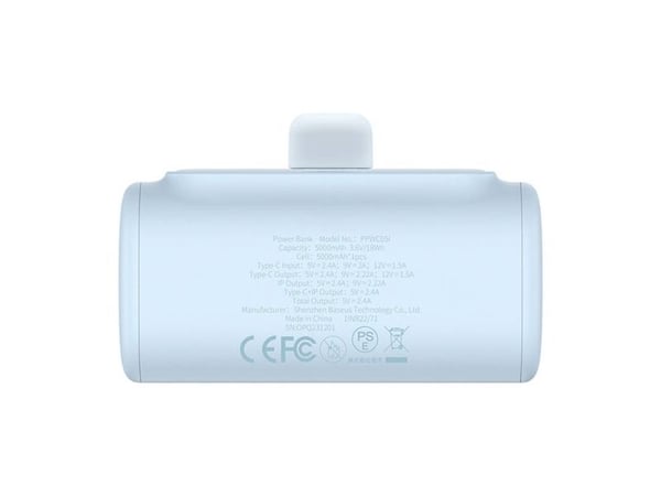 Baseus powerbank OS- Compact IP 5000 mAh 20 W (blå)