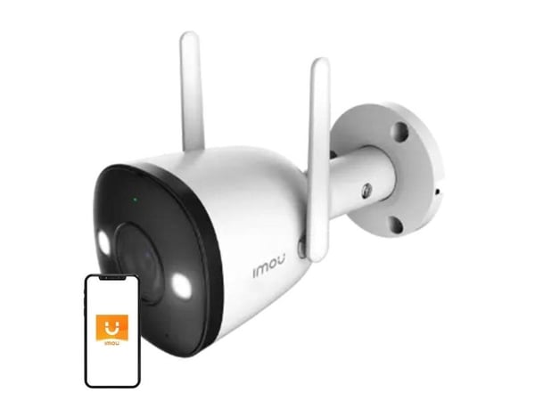 Imou Lauko WiFi kamera Bullet 2E 5MP, IP-sikkerhetskamera, Inne & Ute, Ledning & Trådløs, Tak/Vegg, Hvit, Kule (form)