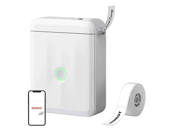 Etikettprinter Niimbot Niimbot D110-M Smart, hvit + etikett-rull 160 stk