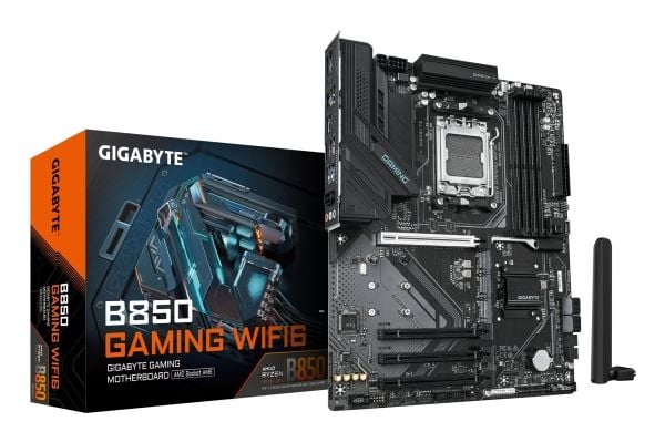 Gigabyte B850 GAMING WIFI6 - Moderkort - ATX - Socket AM5 - AMD B850 Chipuppsättning - USB-C 3.2 Gen 1, USB 3.2 Gen 2, USB 3.2 Gen 1 - Wi-Fi 6, Blu...