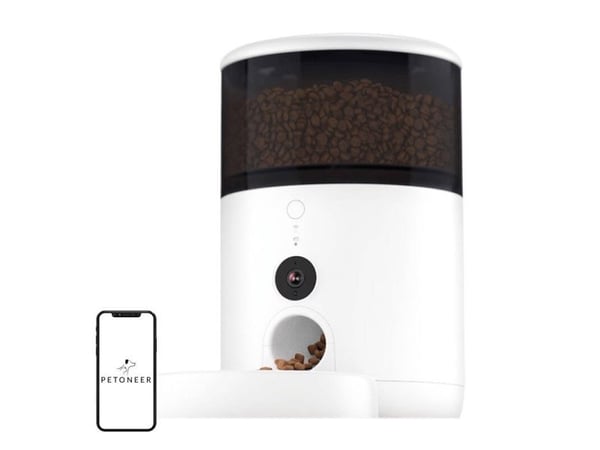 Petoneer NutriVue Smart Food Dispenser (med bolle i rustfritt stål)