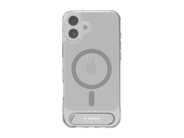 Torras-skal Torras Pstand Series för iPhone 16 (transparent)