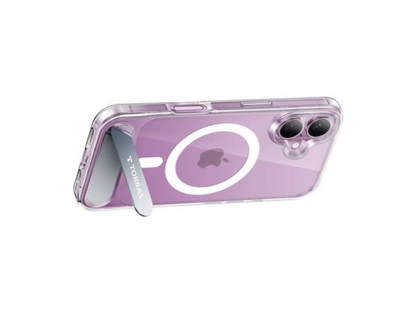 Torras-skal Torras Pstand Series för iPhone 16 (transparent)
