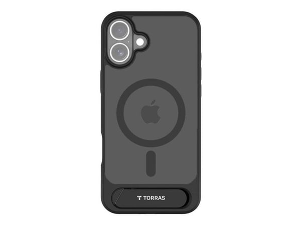Etui Torras Pstand Series for iPhone 16 Plus (Czarny)