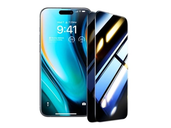 Torras integritetsskyddsglas för iPhone 16 Plus (Torras Install Master Privacy)