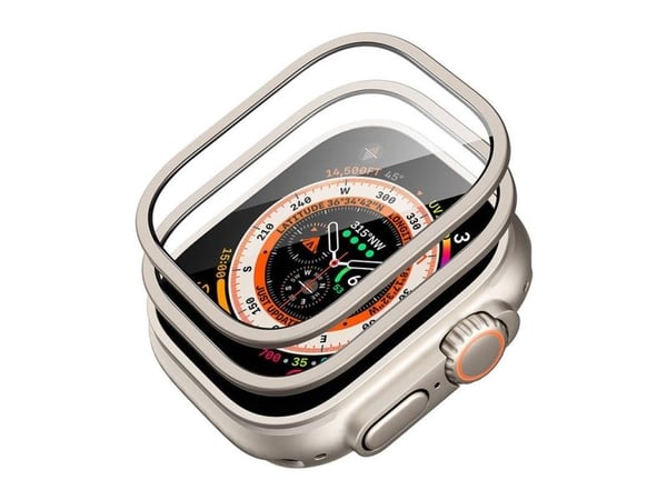 Beskyttelsessett for Apple Watch Ultra ESR 49mm (etui + glass) (titan)