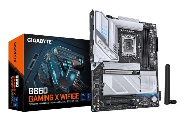 Gigabyte B860 GAMING X WIFI6E - Hovedkort - ATX - LGA1851-sokkel - AMD B850 Chipset - USB4, USB 3.2 Gen 2, USB 3.2 Gen 1 - Bluetooth, Wi-Fi 6E, Gig...