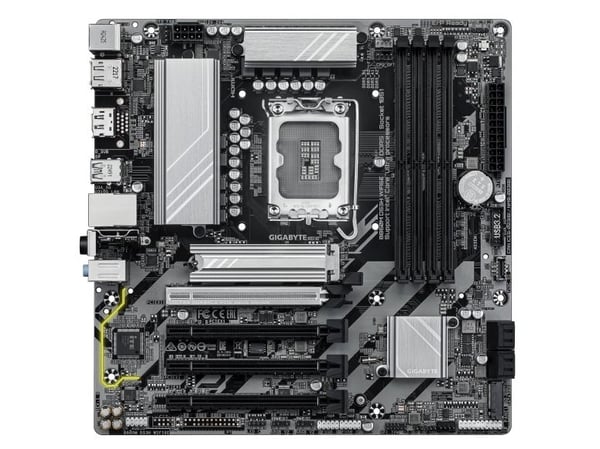 Gigabyte B860M DS3H WIFI6E - Hovedkort - micro ATX - LGA1851-sokkel - B860M Chipset - USB-C 3.2 Gen 1, USB 3.2 Gen 2, USB 3.2 Gen 1 - Bluetooth, Wi...