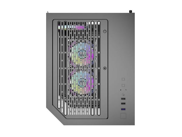 Darkflash FT350 chassi + 5 aRGB-fläktar (svart)