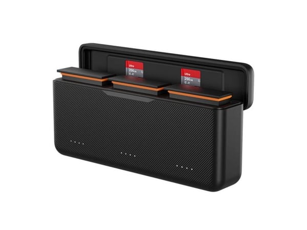 Telesin batterilader til kamera USB Type-C til 3x batterier DJI Action 3/4 (S0-BCG-02-TDJ)