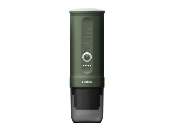 Outin Nano reise kaffemaskin, skoggrønn