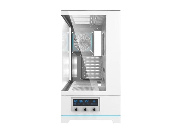 Darkflash DY451 PRO PC-kotelo tuulettimella (valkoinen)