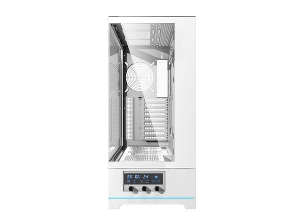 Darkflash DY451L chassi vit utan fläktar