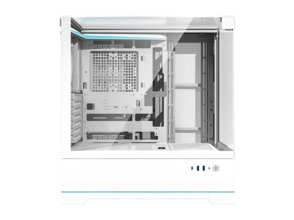 Darkflash DY450 tuulettimeton PC-kotelo (valkoinen)