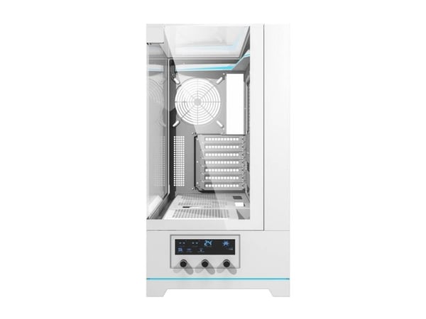 Darkflash DY450 tuulettimeton PC-kotelo (valkoinen)