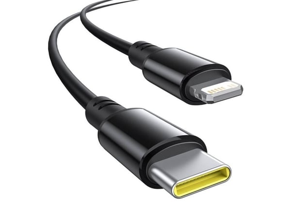 60W Baseus USB-C autolaturi + Lightning-kaapeli (musta)