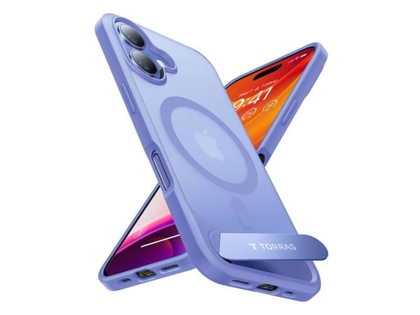 Torras Pstand-sarjan kotelo iPhone 16:lle (sininen)