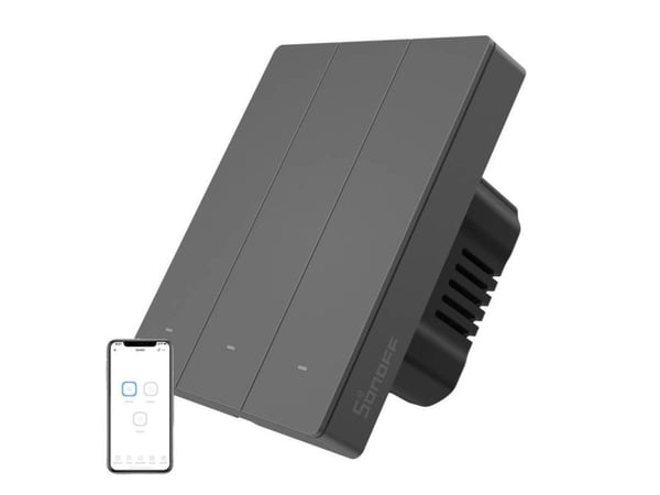 SONOFF M5 3-painikkeinen seinäkytkin 80 mm leveä M5-3C-80 (M5-3C-80)