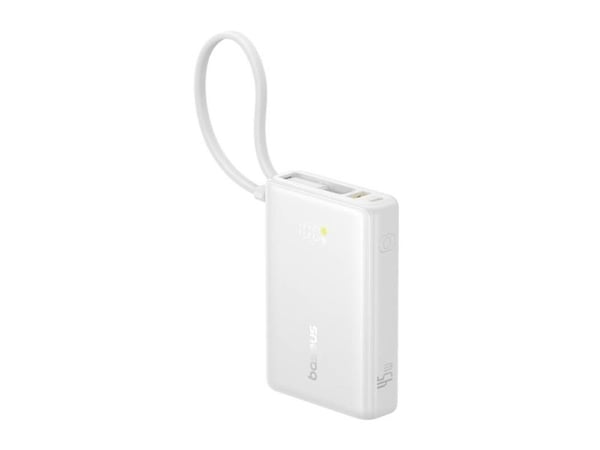 Baseus PicoGo, 10000 mAh, litiumpolymeeri (LiPo), 45 W, Hvid
