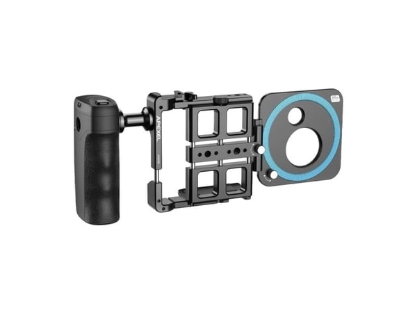 Telefonring- & vlogging-kit Apexel APL-VG05CH, svart
