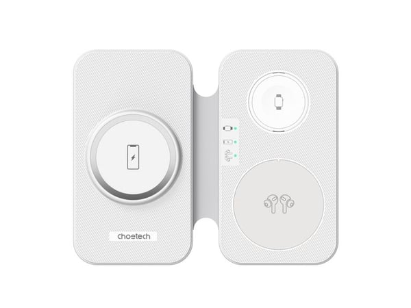 Choetech T616-F 3-i-1 induksjonslader (hvit)