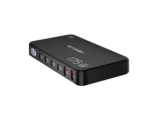 Blitzwolf BW-S30 6-i-1 ladestasjon 4xUSB-C + 2xUSB 175W