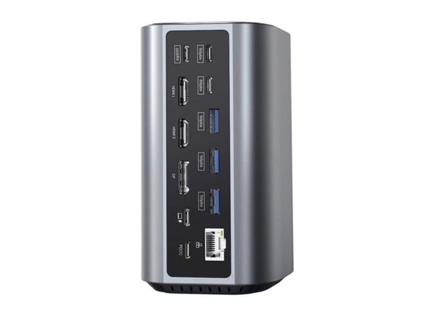 Blitzwolf BW-TH15 17in1 įkrovimo stotelė 2xHD+DP+4xC+3xUSB 3.0+USB 3.1+C 3.2+C PD+RJ45+Micro SD+SD+3.5mm garso jungtis