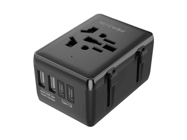 Blitzwolf BW-TA1 4-in-1 kelasovittimella 2xUSB + C + PD 20W