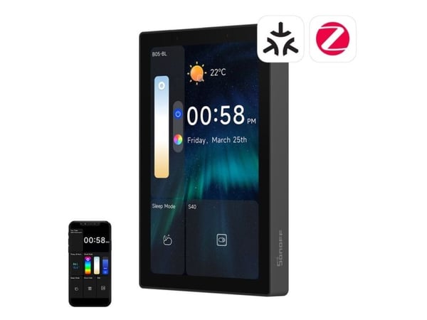 WiFi/Bluetooth/ZigBee Matter ohjauspaneeli SONOFF NSPanel Pro 120 (musta) Sonoff