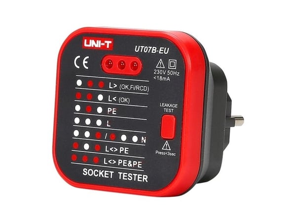 TESTERI TESTIPISTORASIOITA VARTEN RCD UT-07B-EU UNI-T
