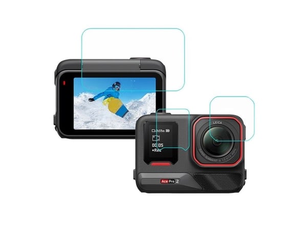 Puluz 3-i-1 beskyttelsesfilm for Insta 360 Ace Pro 2